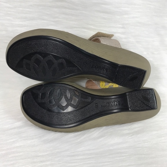 Naot Port Sandals Beige Yellow Shoes 40 US 9 - Picture 6 of 8